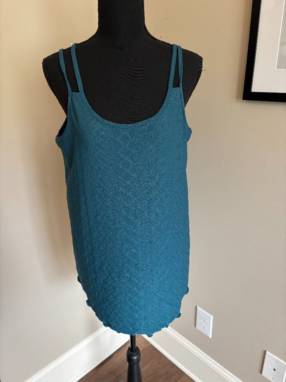 Light Summer Tank-Teal